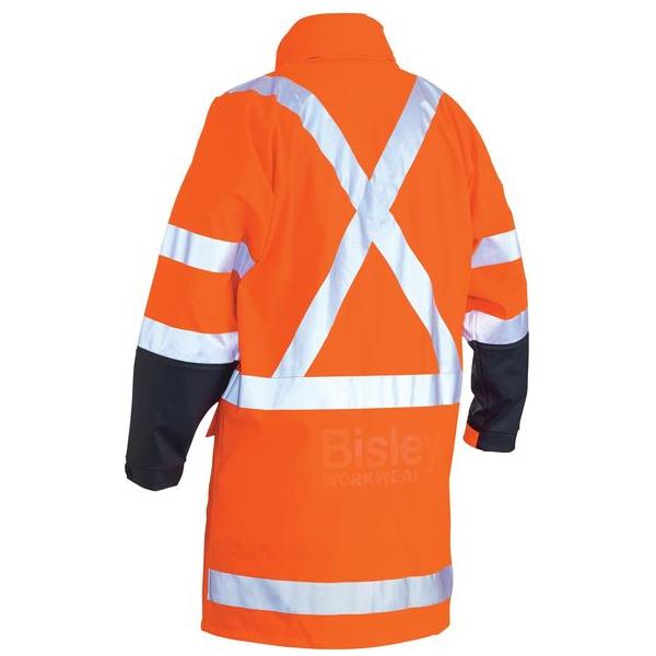 X Taped Hi Vis TTMC Stretch PU Rain Coat - BJ6955XT