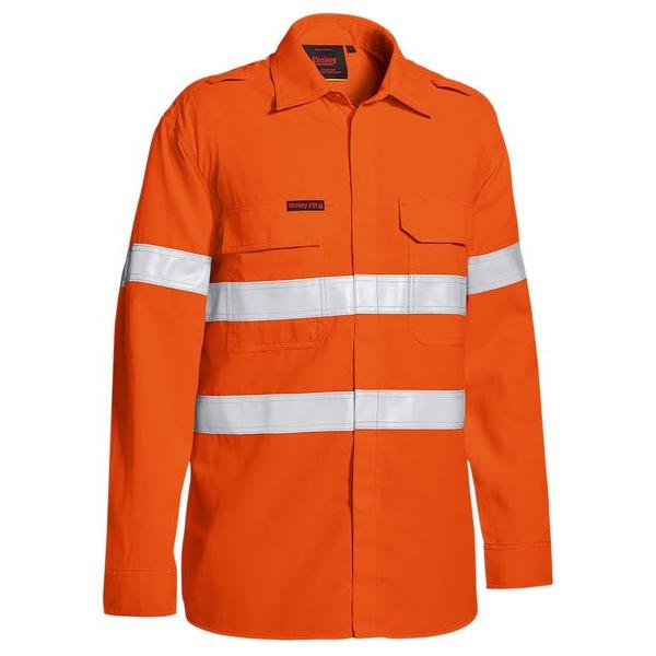 TenCate Tecasafe® Plus 480 Taped Hi Vis Lightweight FR Vented Shirt - BS8238T