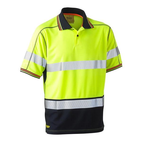 Taped Hi Vis Polyester Mesh Polo - BK1219T