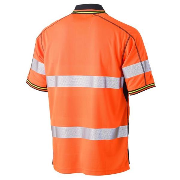 Taped Hi Vis Polyester Mesh Polo - BK1219T