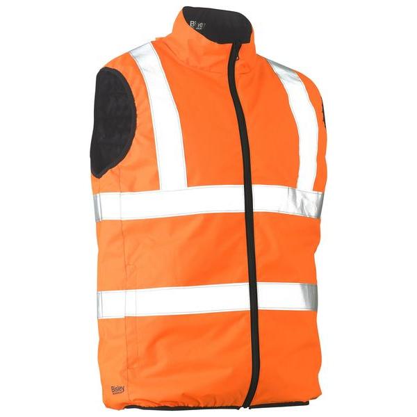 Taped Hi Vis Reversible Puffer Vest - BV0330HT