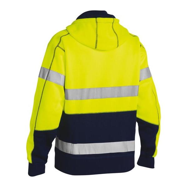 Taped Hi Vis Fleece Hoodie - BK6819T