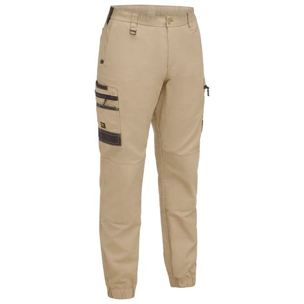 Flx and Move Elastic Waist Cargo Cuffed Pants - BPC6237