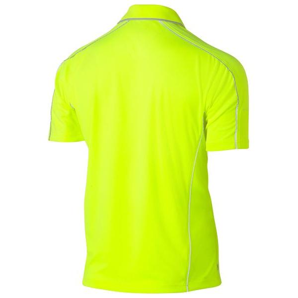 Cool Mesh Polo with Reflective Piping - BK1425