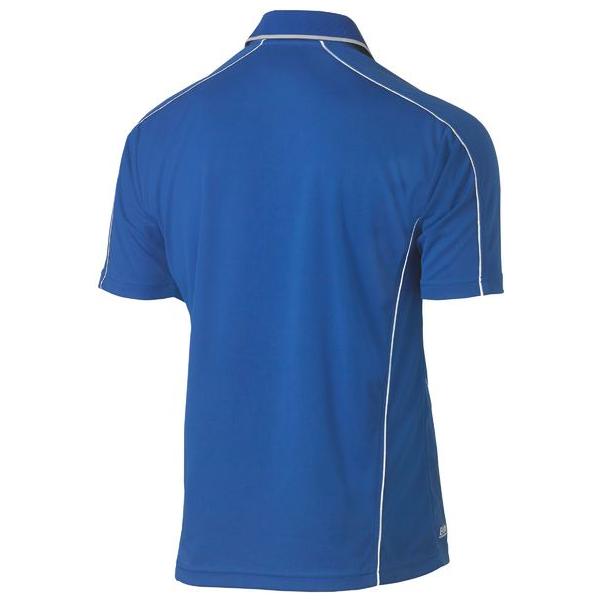 Cool Mesh Polo with Reflective Piping - BK1425