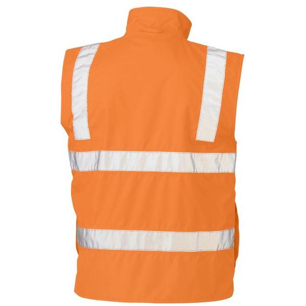Taped Hi Vis Rail Wet Weather Vest - BV0364T