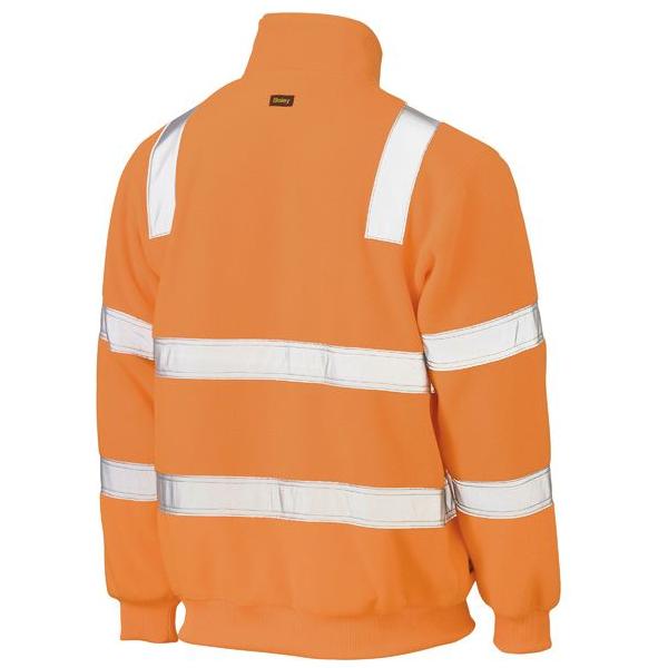 Taped Hi Vis Rail Polar Fleece Jumper - BK6816T