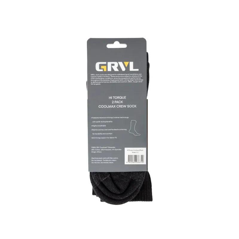 GRVL Socks - Hi Torque Coolmax 2 Pack