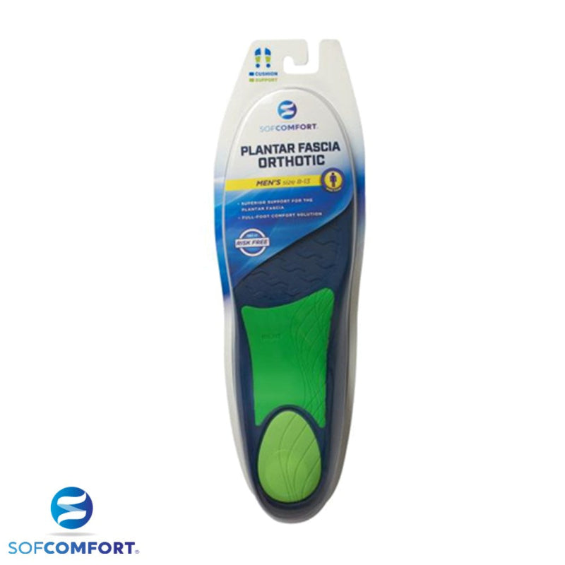 Implus 40307 Sof Comfort Mens Plantar Fascia Orthotic Footbed