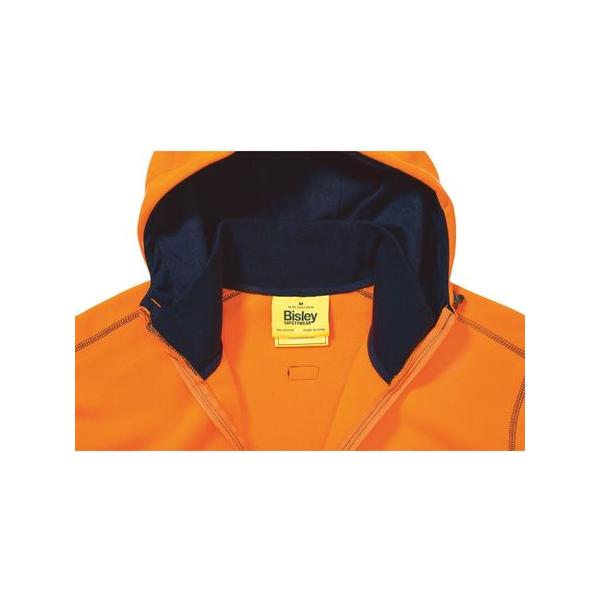 Hi Vis Zip Front Fleece Hoodie - BK6819