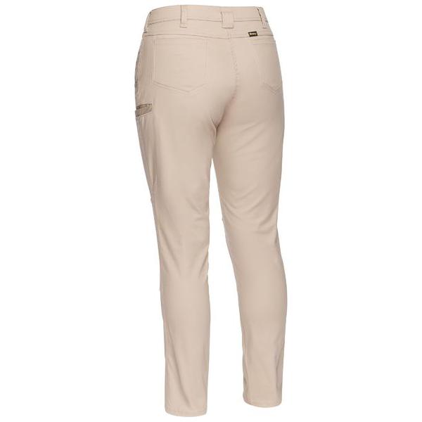SALE - Womens Mid Rise Stretch Cotton Pants - BPL6015