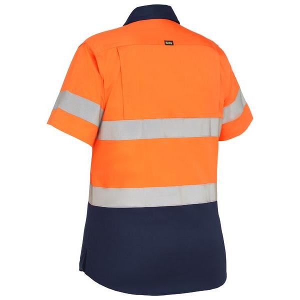 Womens Taped Hi Vis Cool Lightweight Drill Shirt - BL1896
