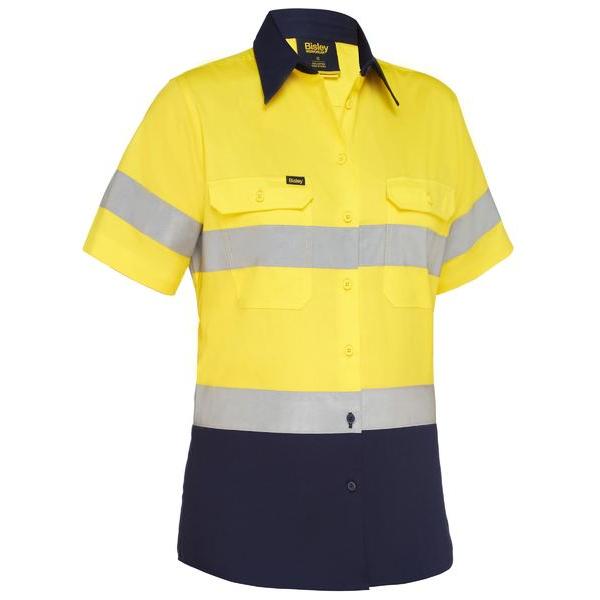 Womens Taped Hi Vis Cool Lightweight Drill Shirt - BL1896