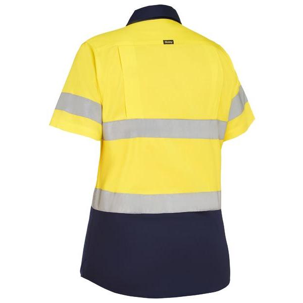 Womens Taped Hi Vis Cool Lightweight Drill Shirt - BL1896