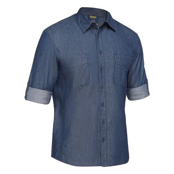 Mens Long Sleeve Denim Work Shirt - BS6602