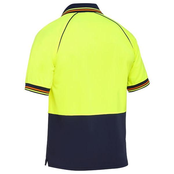 Recycle Two Tone Hi Vis Short Sleeve Polo - BK1440