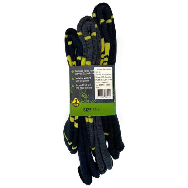Bamboo Work Socks (3X Pack) - BSX7020