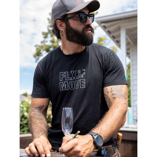 Flx & Move Cotton Outline Print Tee - BKT085