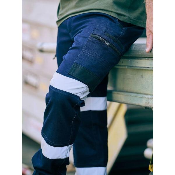 Flx & Move Taped Stretch Denim Cargo Cuffed Pants - BPC6335T