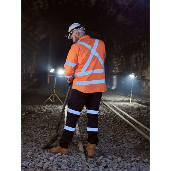 Bisley X Taped Biomotion Hi Vis Cool Lightweight Drill Shirt - BS6166XT