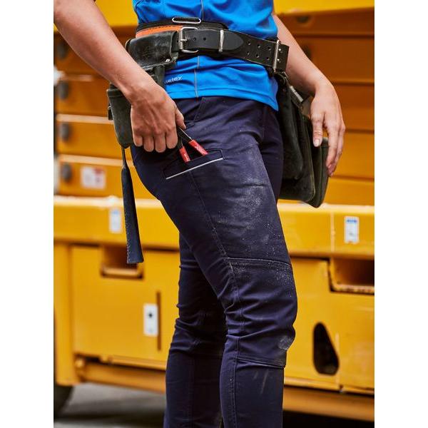 SALE - Womens Mid Rise Stretch Cotton Pants - BPL6015