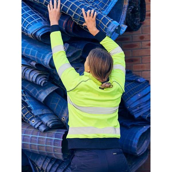 Womens Taped Hi Vis Fleece Jumper - BKL6818T