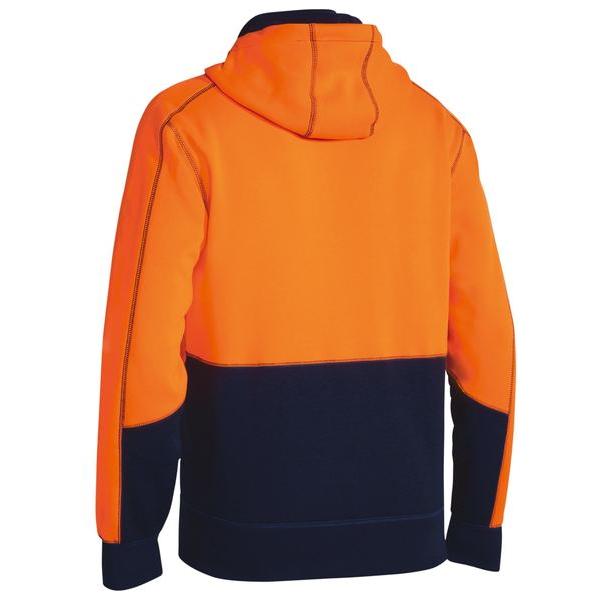 Hi Vis Zip Front Fleece Hoodie - BK6819