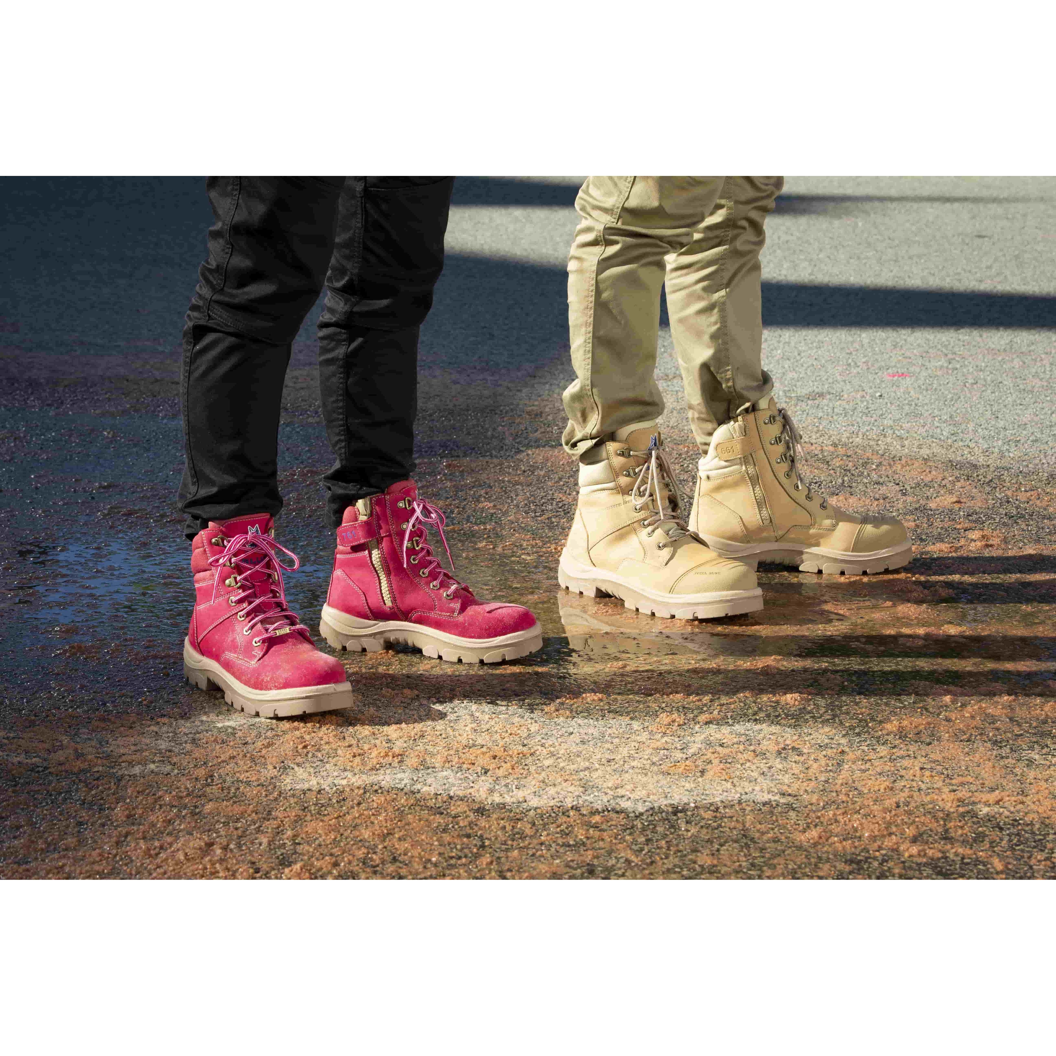 Steel Blue 761Southern Cross Ladies L/U Zip Safety Boot