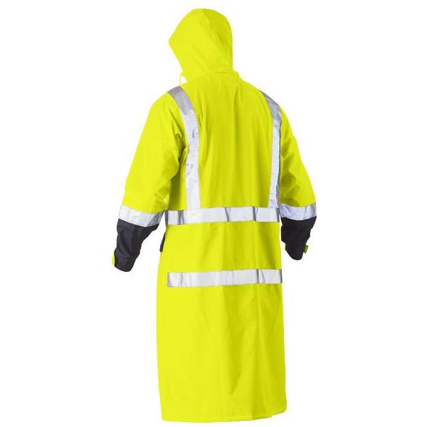 Taped Hi Vis Long Rain Coat - BJ6961T