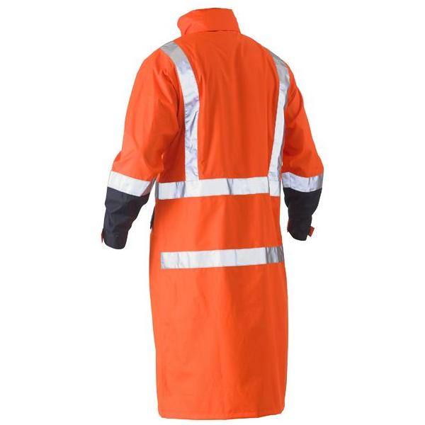 Taped Hi Vis Long Rain Coat - BJ6961T