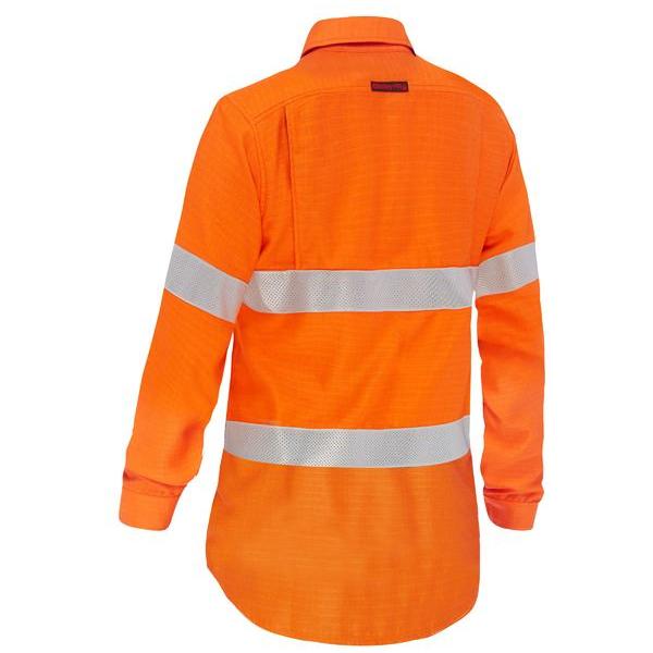 Apex 185 Womens Taped Hi Vis Ripstop FR Vented Shirt - BL8439T