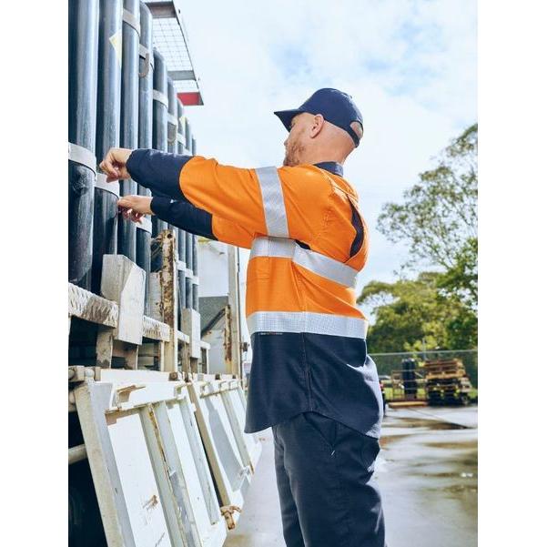 Apex 185 Taped Hi Vis FR Ripstop Vented Shirt - BS8438T