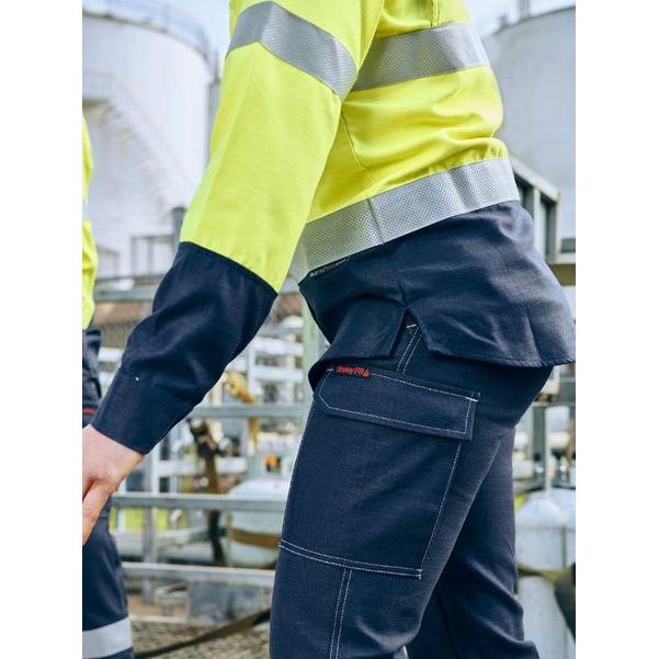 Apex 185 Womens Taped Hi Vis FR Vented Shirt - BL8438T