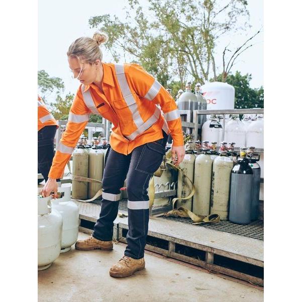 Apex 185 Womens X Taped Biomotion Hi Vis FR Ripstop Vented Shirt - BL8439XT