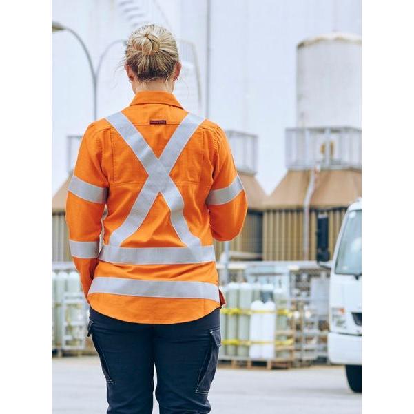 Apex 185 Womens X Taped Biomotion Hi Vis FR Ripstop Vented Shirt - BL8439XT