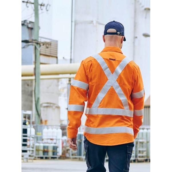 Apex 185 X Taped Biomotion Hi Vis FR Ripstop Vented Shirt - BS8439XT