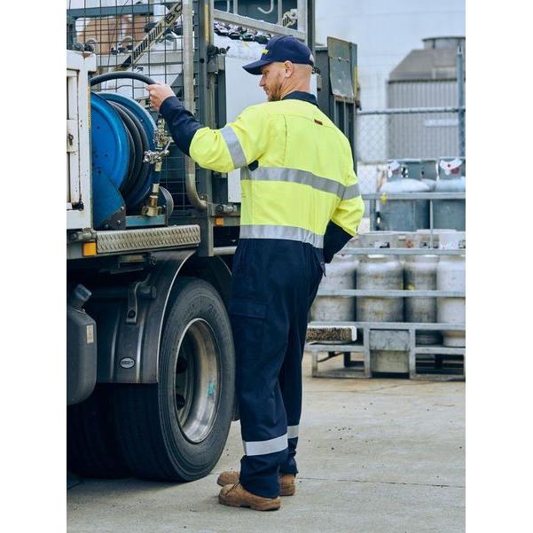 Apex 185/240 Taped Hi Vis FR Ripstop Vented Coverall - BC8477T