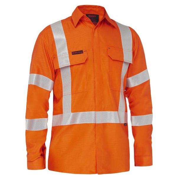 Apex 185 X Taped Biomotion Hi Vis FR Ripstop Vented Shirt - BS8439XT