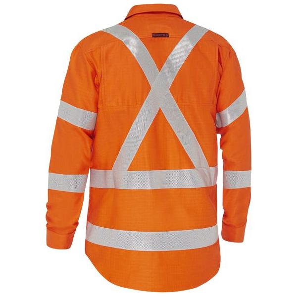 Apex 185 X Taped Biomotion Hi Vis FR Ripstop Vented Shirt - BS8439XT