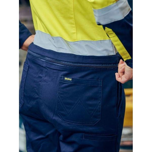 Womens Taped Hi Vis Cotton Drill Coverall - BCL6066T