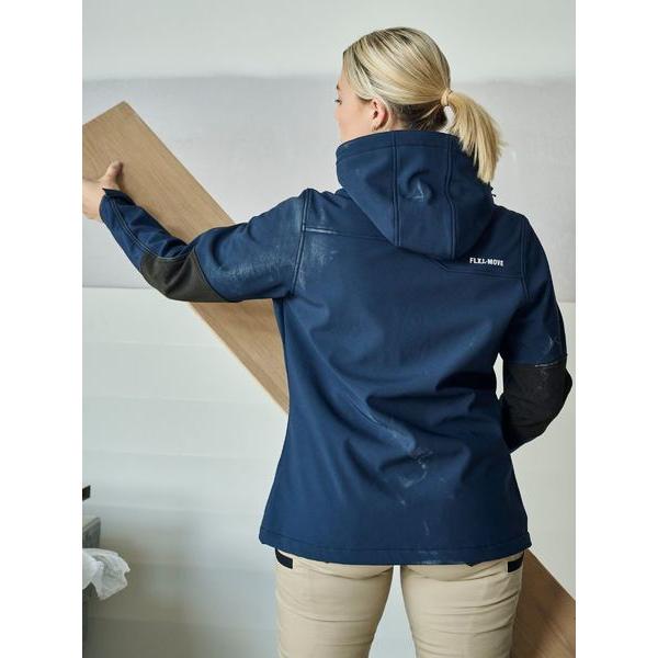 Womens Flx & Move Hooded Soft Shell Jacket - BJL6570