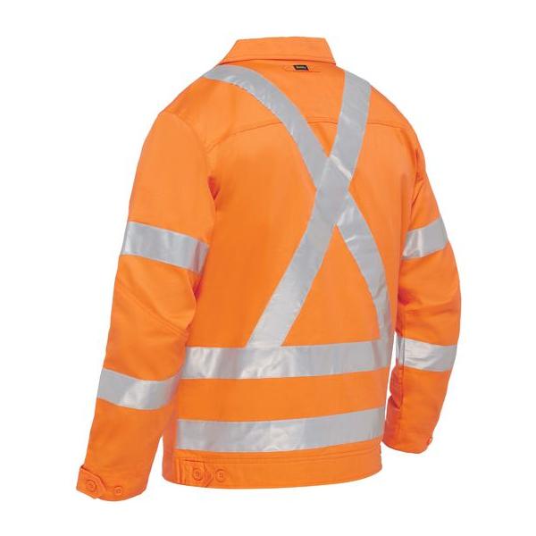 X Taped Hi Vis Drill Jacket With Liquid Repellent Finish - BJ6919XT
