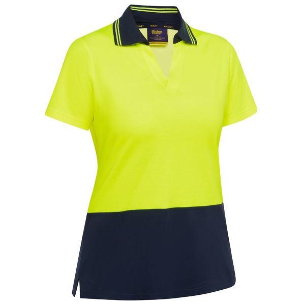 Womens Hi Vis V-Neck Polo - BKL1234
