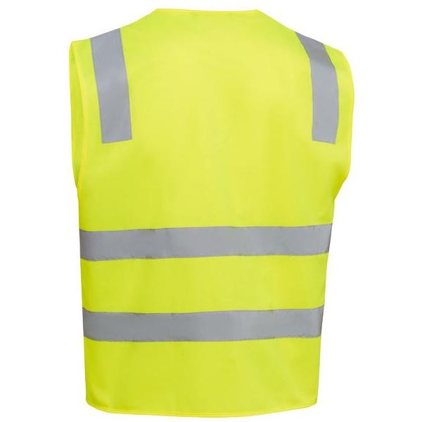 Taped Hi Vis Safety Zip Vest - BV0341T