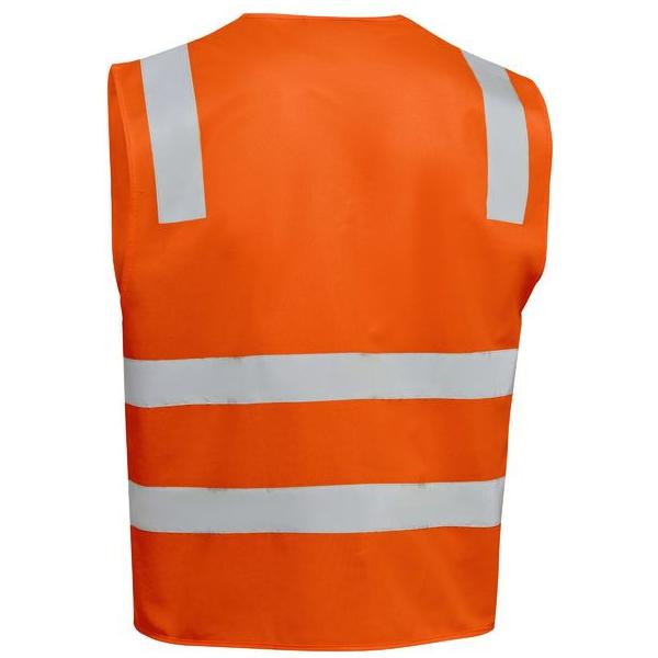 Taped Hi Vis Safety Zip Vest - BV0341T