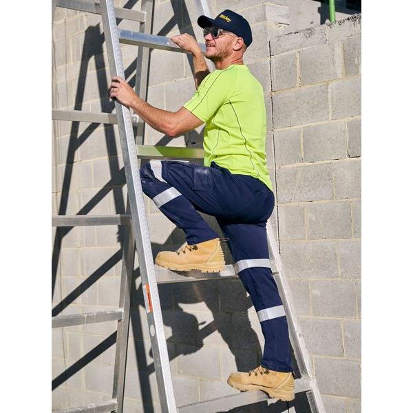 Taped Biomotion Stretch Cotton Drill Elastic Waist Cargo Work Pant - BPC6029T