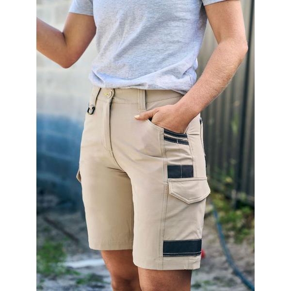 Womens Flx & Move 4-Way Stretch Zip Cargo Short - BSHL1332