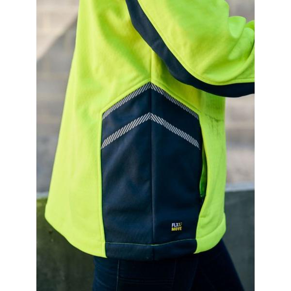 Womens Hi Vis Liquid Repellent Fleece Hoodie - BKL6571