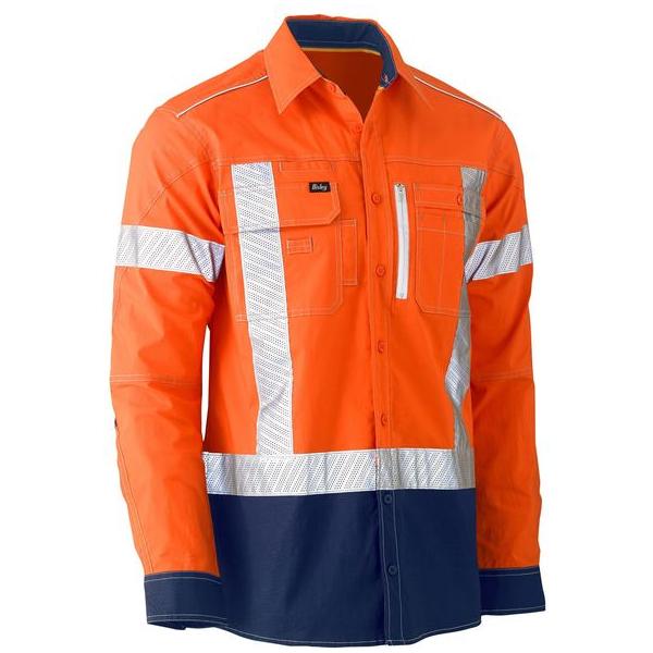 Flx & Move X Taped Hi Vis Utility Shirt - BS6177XT