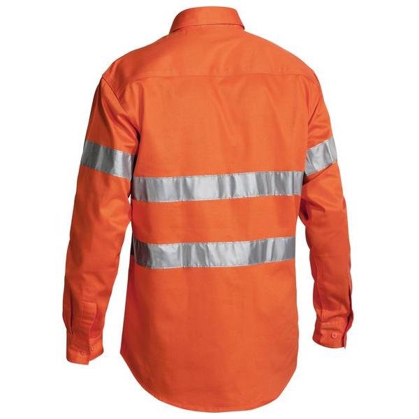 Taped Hi Vis Closed Front Drill Shirt  - BTC6482